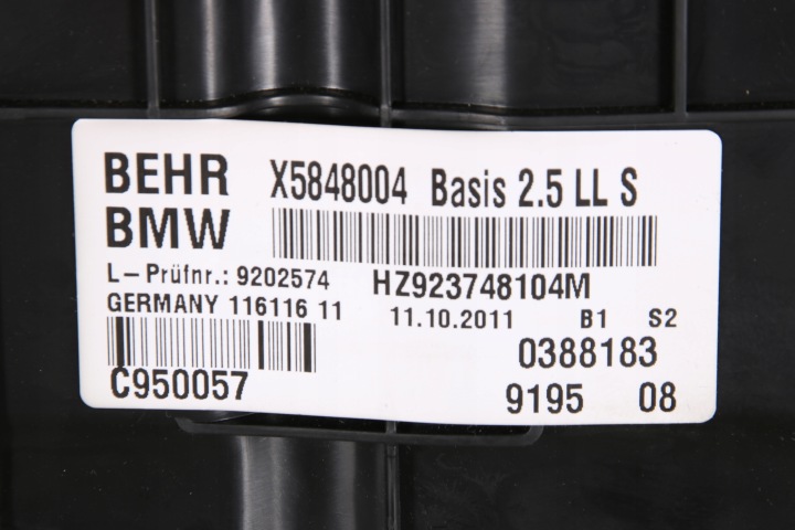 BMW F01 F06 F10 F11 CHAUFFAGE COMPLÈTE VENTILATEUR EUROPE 9202574 9248171