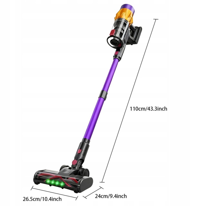 35000 PA ASPIRATEUR AKUMULATOROWY 550W SUR 250M² AVEC UN LADOWANIA