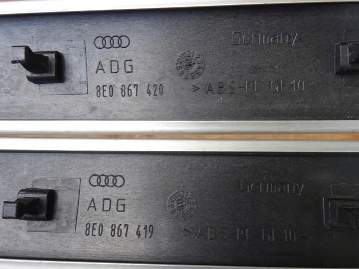 AUDI A4 B6 B7 BERLINE UNIVERSEL BAGUETTES DÉCORS PORTES CHÂSSIS ALUMINIUM S-LINE