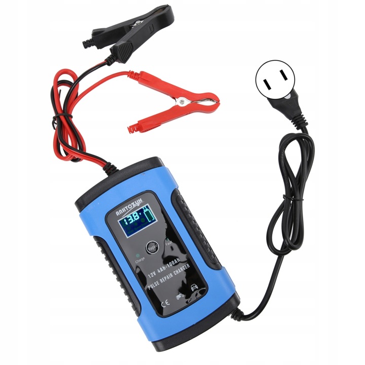 CHARGEUR MOTOCYCLETTE 12V/6A MONITEUR NUMÉRIQUE INTELIGENTNE DF