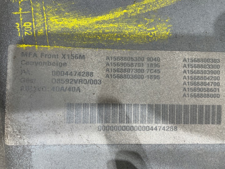 MERCEDES GLA X156 13-19 PARE-CHOCS AVANT ORIGINE A1568800300