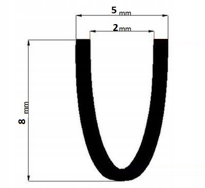 AMORTISSEUR PROTECTION KRAWEDZI TÔLES RANTU CHROME SUR 2MM