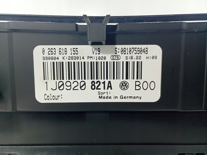 VW GOLF IV 4 97-06 COMPTEUR TABLEAU DE BORD COMPTE-TOURS 1J0920821A