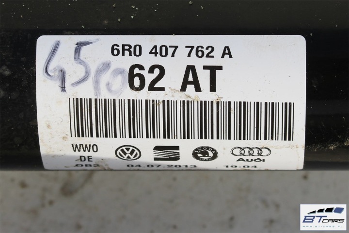 VW AUDI SEAT SKODA DEMI-ARBRE DROITE AVANT 6R0407762A 6R0407762AX 6R0 407 762 A A