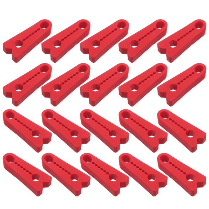 20PCS CAR DOOR LOCK SHOCK AMORTISSEUR PADS RED SILICONE NOISE DEADENERS