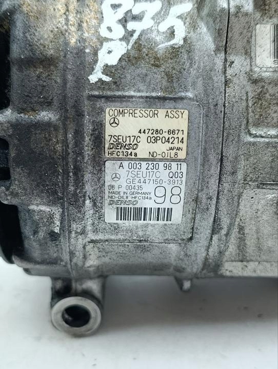 COMPRESSEUR CLIMATISATION JEEP WRANGLER JL 2021 A0032309811