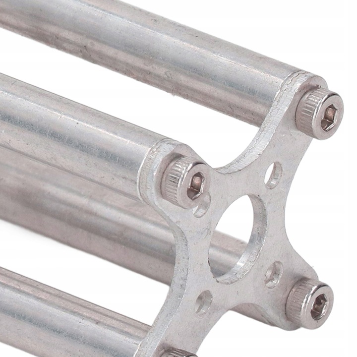 ARGENTÉ BEZSZCZOTKOWY POIGNÉE KRZYZOWY MOTEUR STOP ALUMINIUM X TYPE SUPPORTS VERS 4045