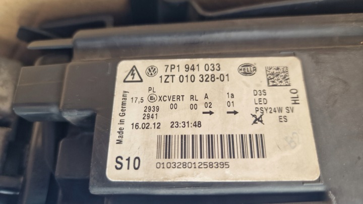 PHARE AVANT GAUCHE XÉNON LED VW TOUAREG 7P1 7P1941033 EUROPE COMPLÈTE