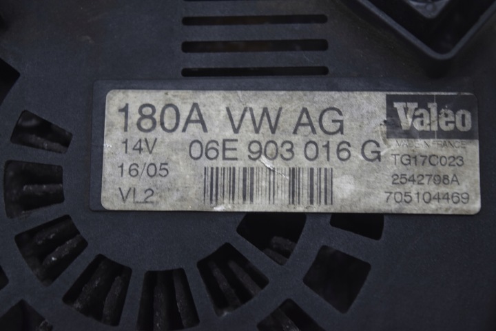 AUDI A6 C6 2.4 V6 ALTERNATEUR 0986041480