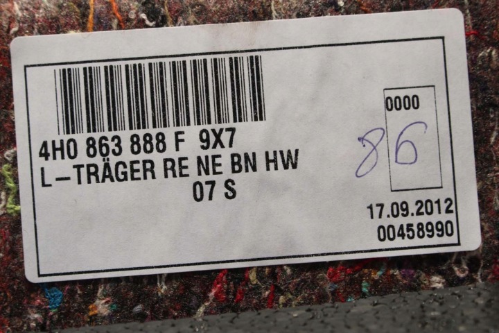 AUDI A8 COLLECTEUR TAPIS COUVERCLES DE COFFRE GARNITURE 4H0863879Q 4H0863880H 4H0863471 4H