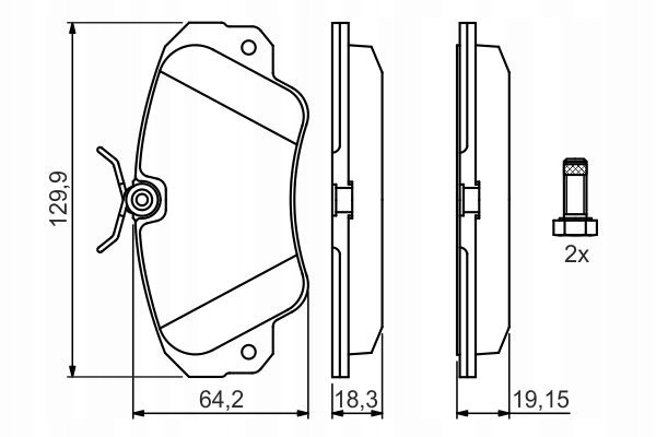 PLAQUETTES FREIN OPEL DROIT OMEGA A/B 0 986 460 939