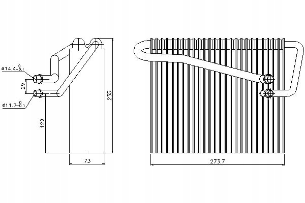 ÉVAPORATEUR NISSENS 92301 ASTRA G 98-
