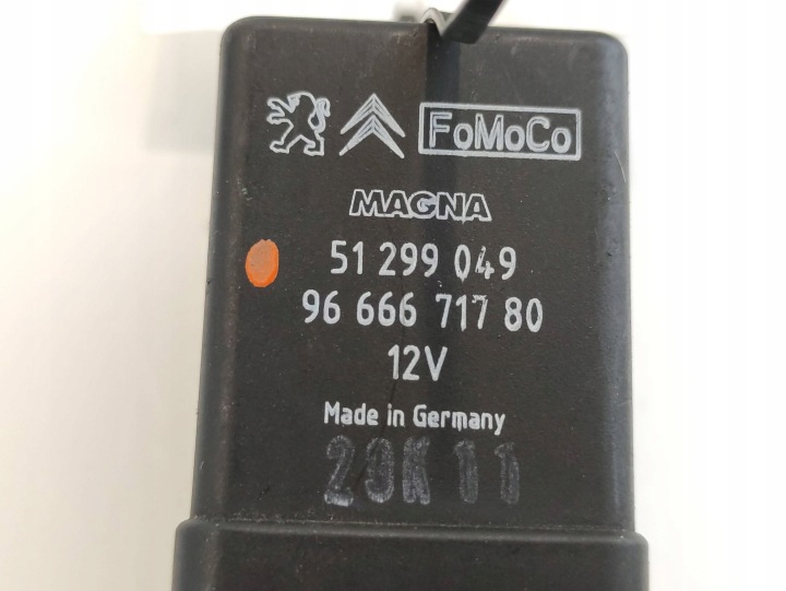 FORD FOCUS C-MAX II 2 RELAIS BOUGIES INCANDESCENCE 51299049