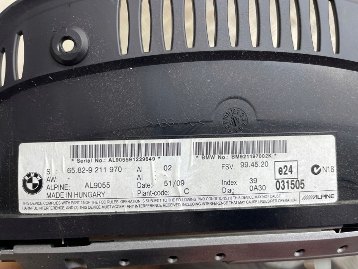 BMW 3 E90 E91 2007 MONITEUR MONITEUR ÉCRAN
