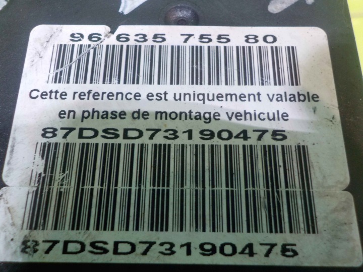 PEUGEOT 308 I 1.6 HDI 07R POMPE ABS 9660107180 0265231796 0265800555