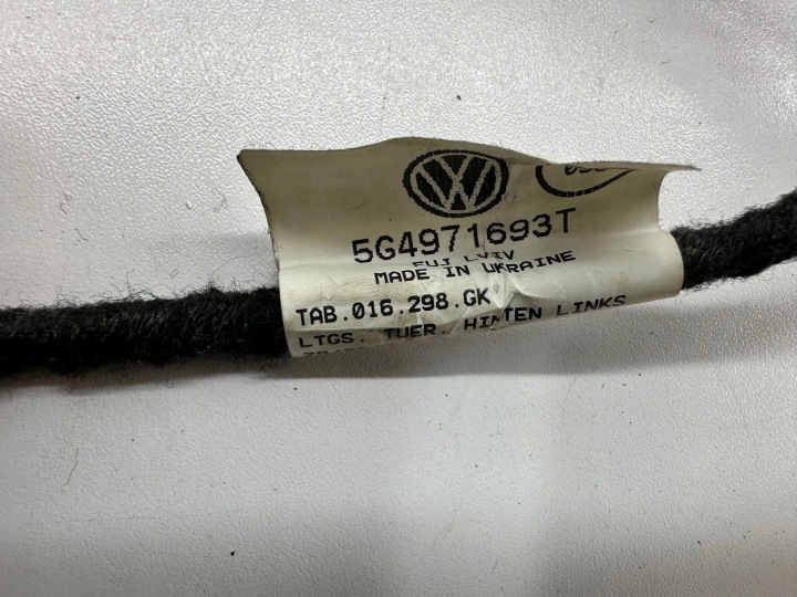 VOLKSWAGEN GOLF VII 2016 GAUCHE CÔTÉ FAISCEAU DE CÂBLES FILS PORTES ARRIÈRE