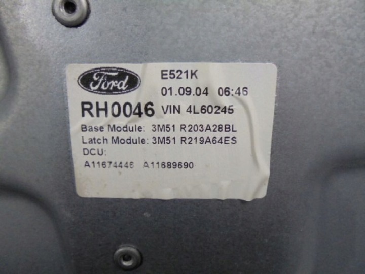 FORD CMAX MK1 MÉCANISME ÉLÉVATEUR VITRES AVANT DROIT 3M51R203A28BL