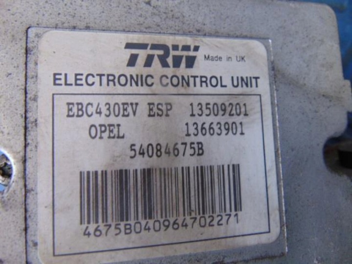 OPEL VECTRA C POMPE ABS 54084675B