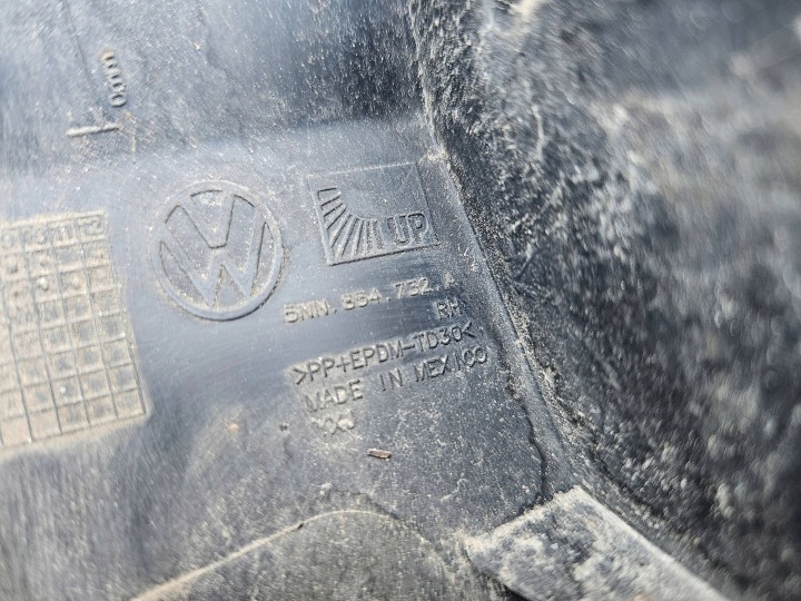 VOLKSWAGEN TIGUAN 5NN MOULURE REVÊTEMENT GARDE-BOUE AVANT DROITE AVANT