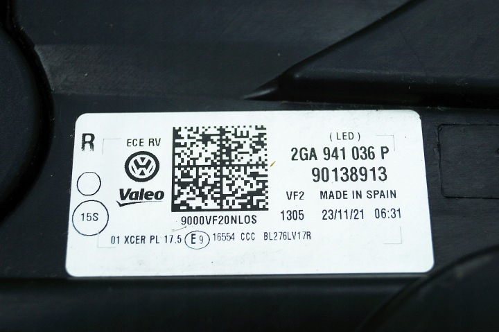 PHARE DROIT AVANT VW T-ROC 2GA COMPLET LED EUROPE