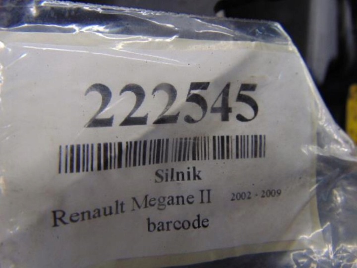 RENAULT MEGANE II 1.5DCI MOTEUR K9K732 SYSTÈME COMBUSTIBLE SIEMENS