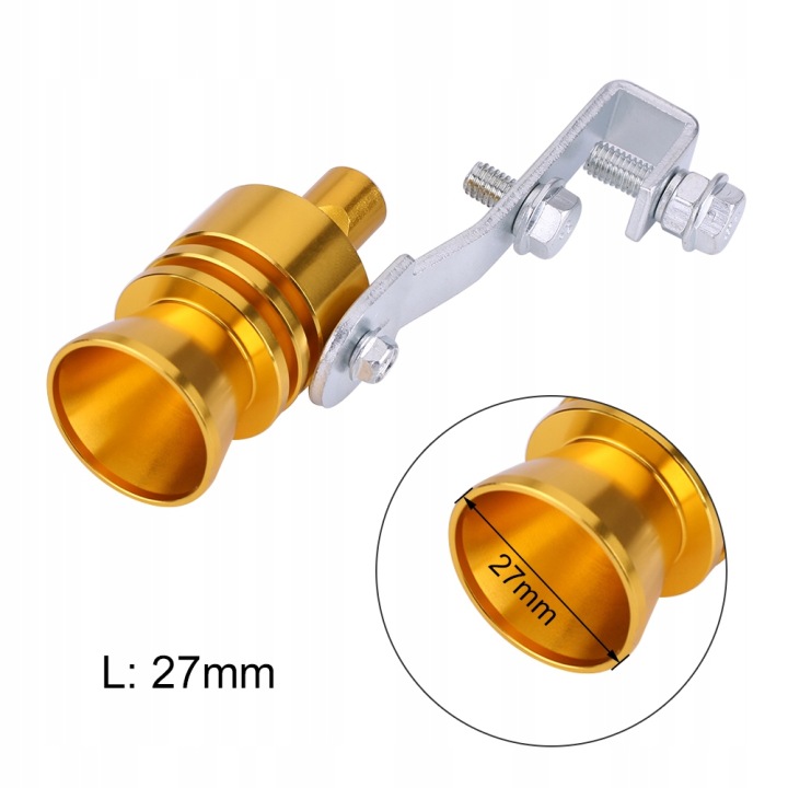 TURBO SIFFLET VERS SILENCIEUX GAUCHE 27MM