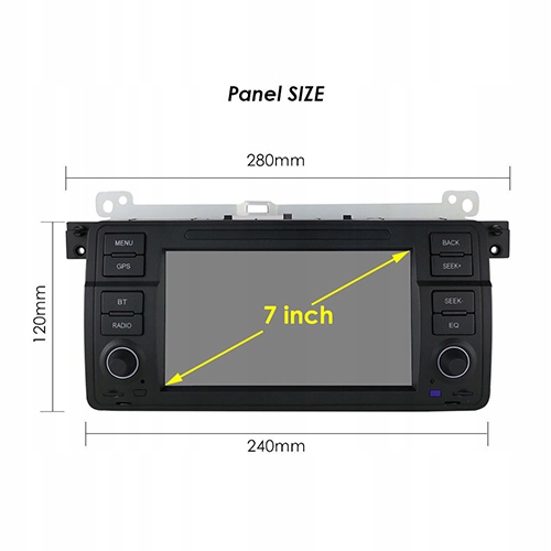 RADIO NAVEGACIÓN BMW 3 E46 ANDROID 10 BT WIFI GPS 