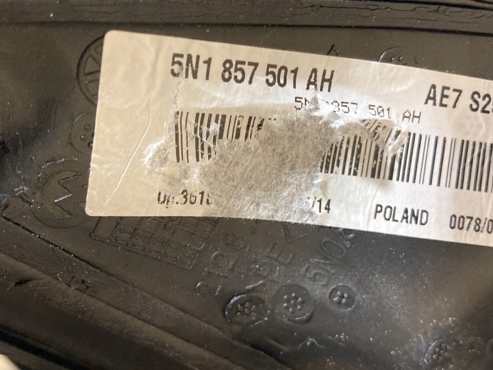 RÉTROVISEUR GAUCHE VW TIGUAN I 5N0 LA1X 9 GOUPILLE