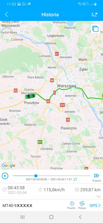 LOCALISATEUR GPS TRACKER OBD SERWER SIM GRATUIT