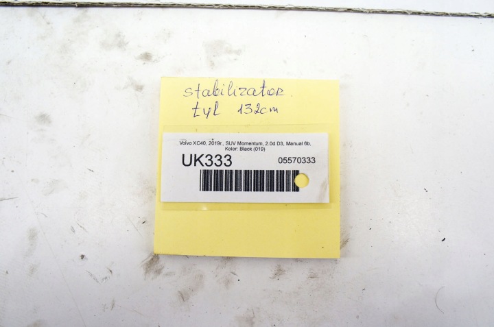 UK333 VOLVO XC40 D3 STABILISATEUR ARRIÈRE ARRIÈRE 32221000