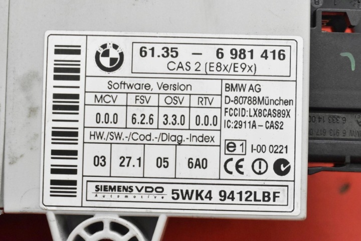 MODULE CONTRÔLEUR CAS2 6981416 BMW E90 E87