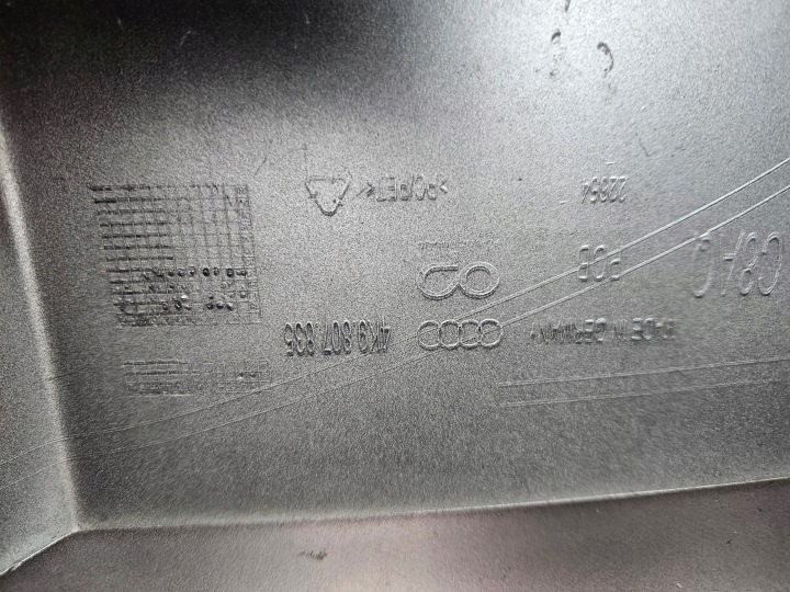 AUDI A6 C8 ALLROAD 2018 SPOILER DIFFUSEUR DOUBLURE PARE-CHOCS ARRIÈRE 4K9807835