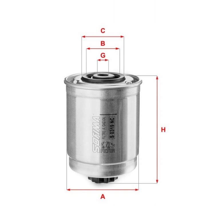 SOFIMA AVEC 0319 NC FILTRE CARBURANTS