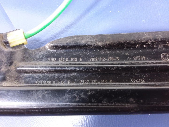 BMW 5 F10 F11 ÉLÉVATEUR VITRES AVANT DROIT 7231888
