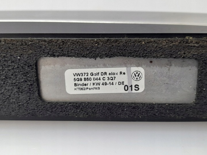 VW GOLF VII 2014R BARRES DE TOIT TOITS ARGENTÉ ENSEMBLE GAUCHE DROIT SUPER ÉTAT