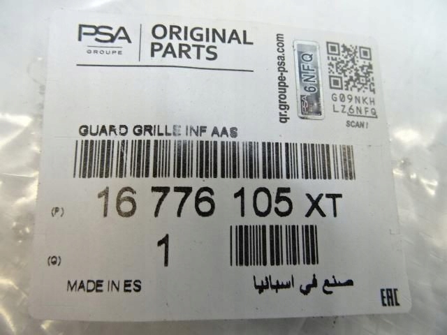 CITROEN C4 X C43 GRILLE BOUCHON PARE-CHOCS INFÉRIEURE RADAR PDC NEUF