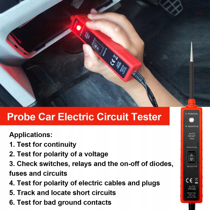 EM285 AUTOMOTIVE ÉLECTRIQUE CIRCUIT TESTEUR TESTEUR SYSTÈME ELECTRICAL WX