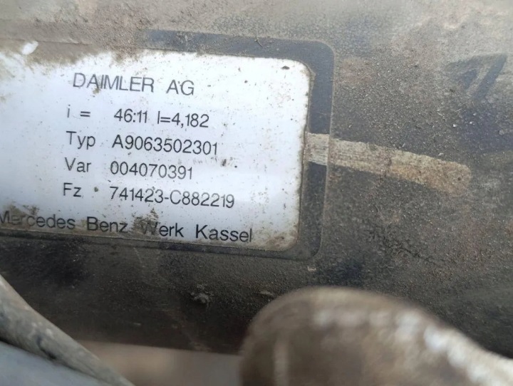 ARRIÈRE PONT VW CRAFTER FURGON (SY_) 461114182 2.0L DIESEL 90KW 2014