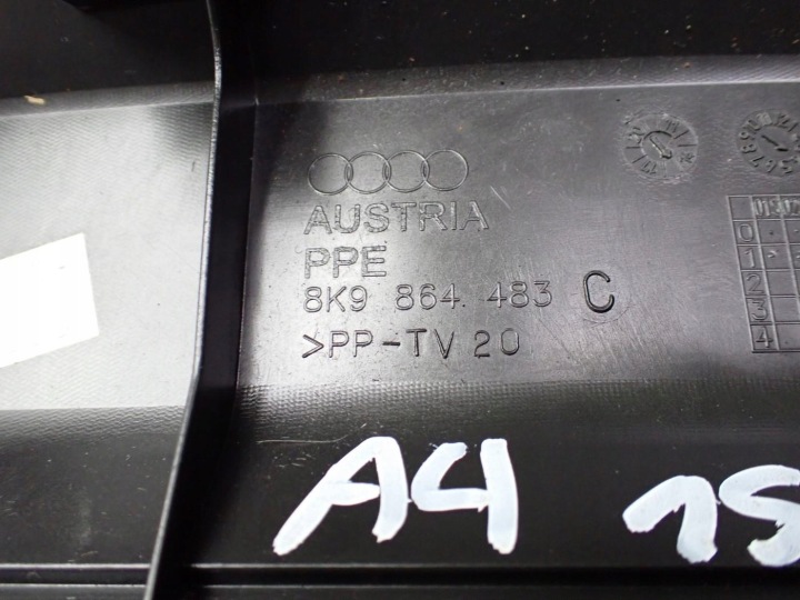 PROTECTION COURROIE ARRIÈRE COUVERCLES DE COFFRE 8K9864483C 8K9864483 AUDI A4 B8 AVANT UNIVERSEL 15R
