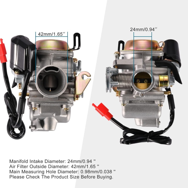 GOOFIT 24 MM PD24J CARBURATEUR AVEC E-CHOKE AVEC FILTRE