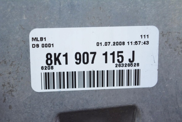 CONTRÔLEUR ORDINATEUR MOTEUR 8K1907115J AUDI A4 B8 1.8 TFSI 160 KM 07-11