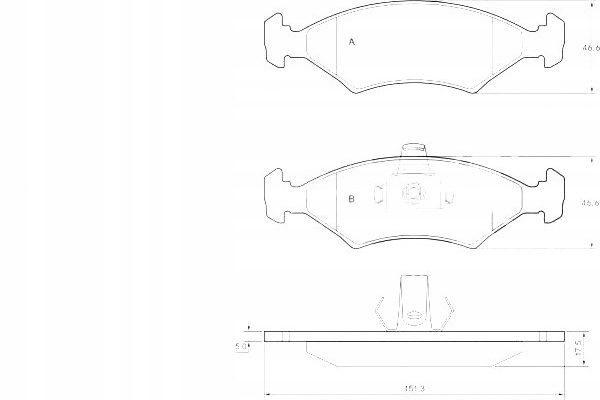 ABS36997 ZAPATAS DE FRENADO FORD FIESTA 95-00 