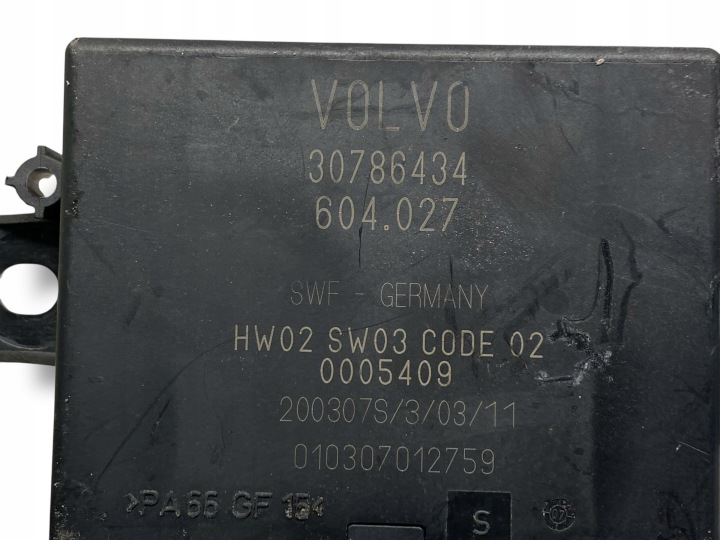 VOLVO C70 2007 CONTRÔLEUR MODULE STATIONNEMENT PDC 30786434