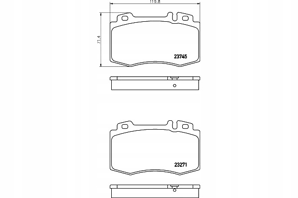 PADS BRAKE MINTEX 34205820 4420052067 642032 