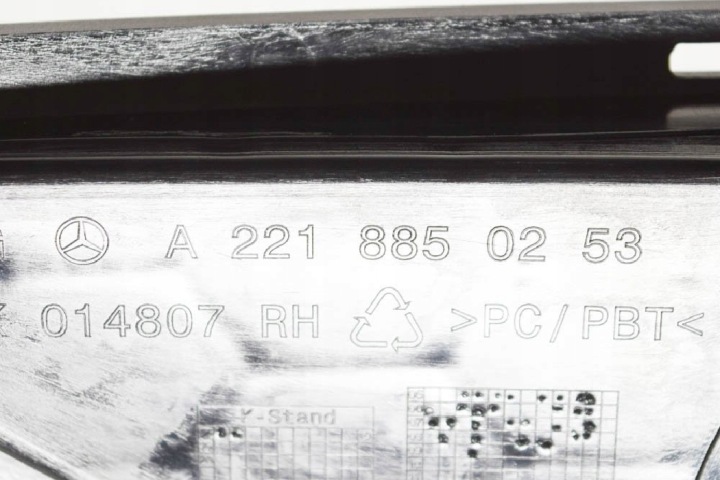 MERCEDES-BENZ S-CLASS W221 DROITE GRILLE ANTIBROUILLARD NEUF ORIGINALE A22