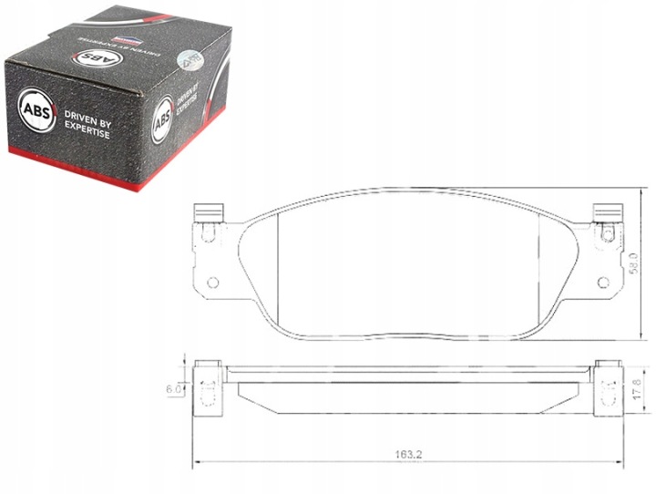 A.B.S. PLAQUETTES FREIN JAGUAR S-TYPE 99-08