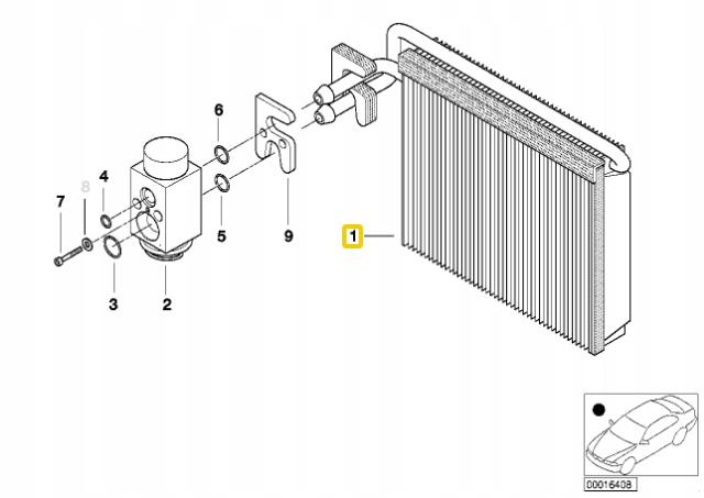 RADIATEUR BMW E46 X3 E83 ORIGINAL 64119135744