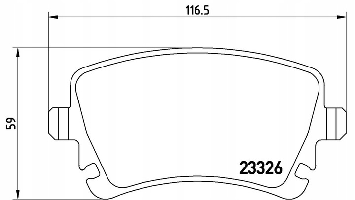 ZAPATAS DE FRENADO VW PHAETON 02- PARTE TRASERA Z CZUJ. 