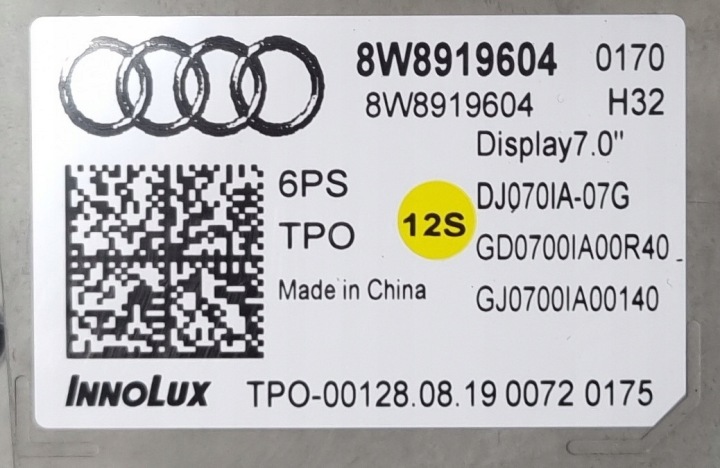 MONITEUR MONITEUR AUDI A4 B9 A5 8W 8W8919604