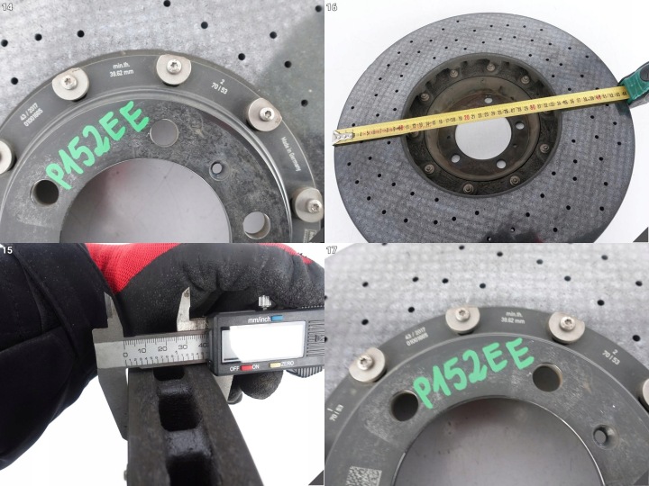 PORSCHE CAYENNE 9Y0 9Y3 18- DISQUE CÉRAMIQUE PCCB DROITE AVANT 440X40MM